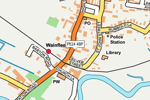 PE24 4BP map - OS OpenMap – Local (Ordnance Survey)