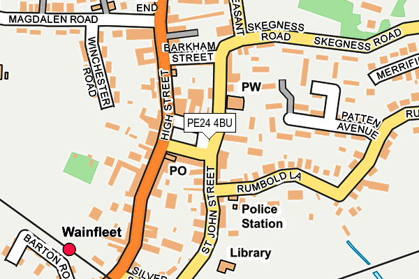 PE24 4BU map - OS OpenMap – Local (Ordnance Survey)
