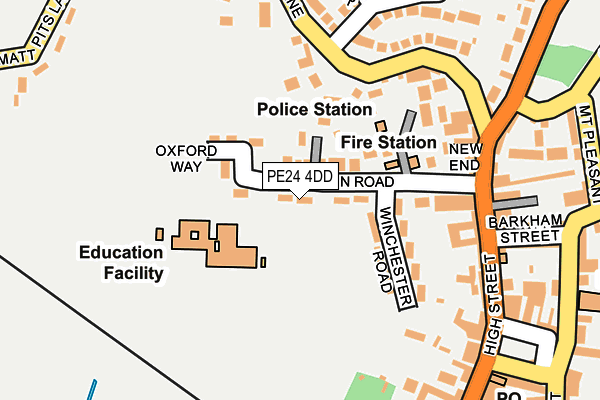 PE24 4DD map - OS OpenMap – Local (Ordnance Survey)