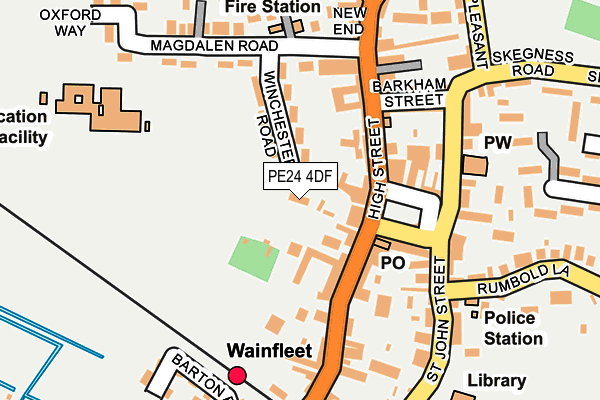 PE24 4DF map - OS OpenMap – Local (Ordnance Survey)