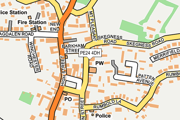 PE24 4DH map - OS OpenMap – Local (Ordnance Survey)