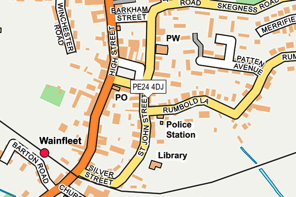 PE24 4DJ map - OS OpenMap – Local (Ordnance Survey)