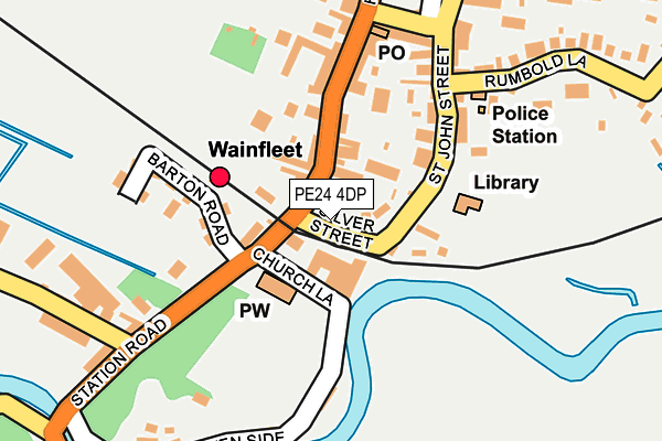 PE24 4DP map - OS OpenMap – Local (Ordnance Survey)