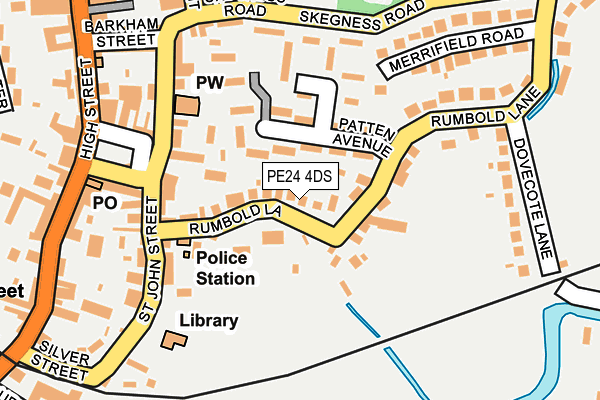 PE24 4DS map - OS OpenMap – Local (Ordnance Survey)