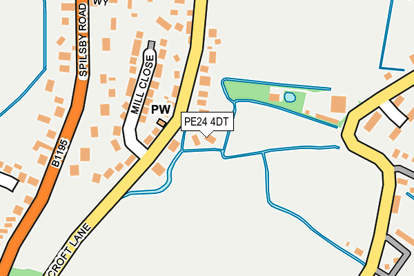 PE24 4DT map - OS OpenMap – Local (Ordnance Survey)