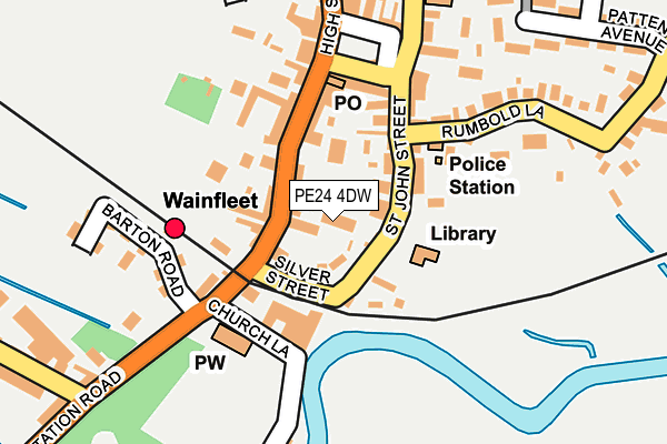 PE24 4DW map - OS OpenMap – Local (Ordnance Survey)