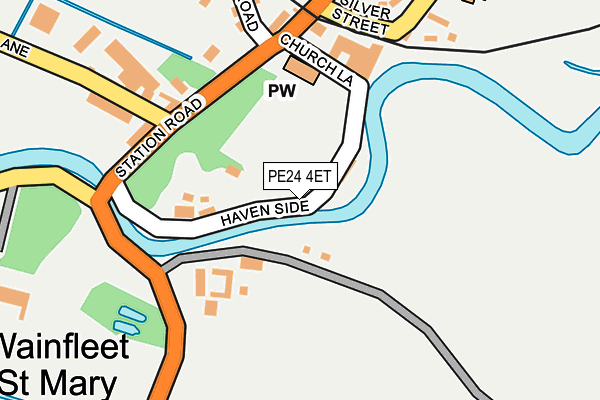 PE24 4ET map - OS OpenMap – Local (Ordnance Survey)
