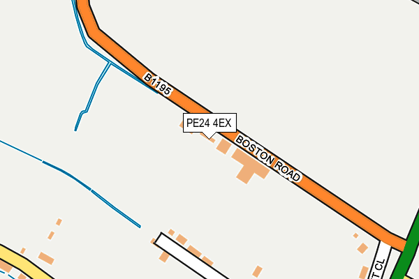 PE24 4EX map - OS OpenMap – Local (Ordnance Survey)