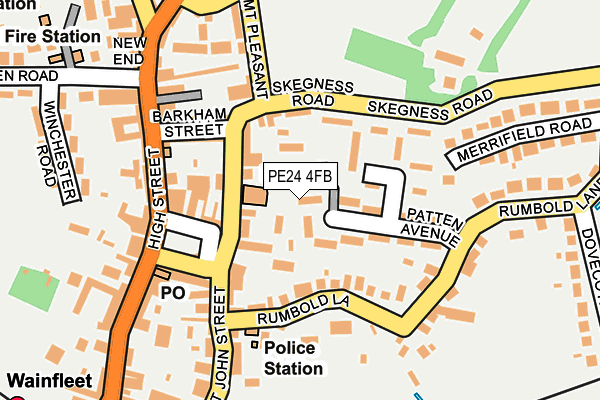 PE24 4FB map - OS OpenMap – Local (Ordnance Survey)