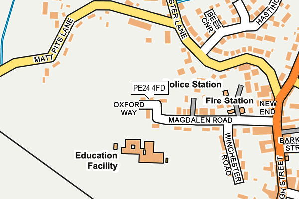 PE24 4FD map - OS OpenMap – Local (Ordnance Survey)