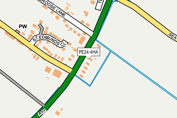 PE24 4HA map - OS OpenMap – Local (Ordnance Survey)