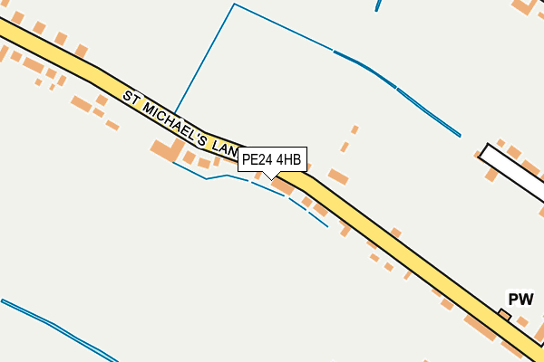 PE24 4HB map - OS OpenMap – Local (Ordnance Survey)