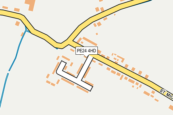 PE24 4HD map - OS OpenMap – Local (Ordnance Survey)