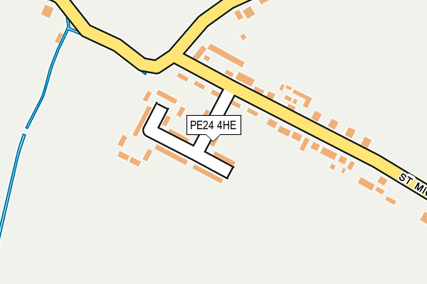 PE24 4HE map - OS OpenMap – Local (Ordnance Survey)