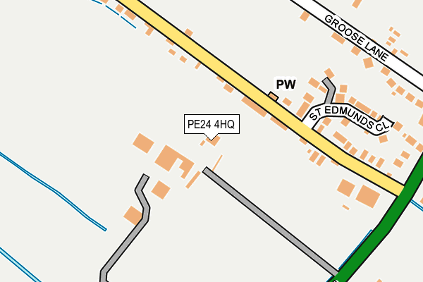 PE24 4HQ map - OS OpenMap – Local (Ordnance Survey)