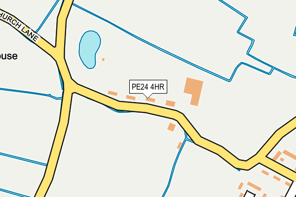 PE24 4HR map - OS OpenMap – Local (Ordnance Survey)