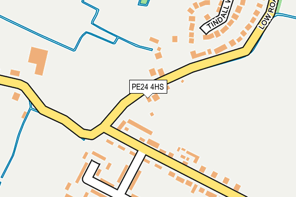 PE24 4HS map - OS OpenMap – Local (Ordnance Survey)