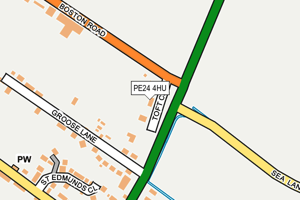 PE24 4HU map - OS OpenMap – Local (Ordnance Survey)