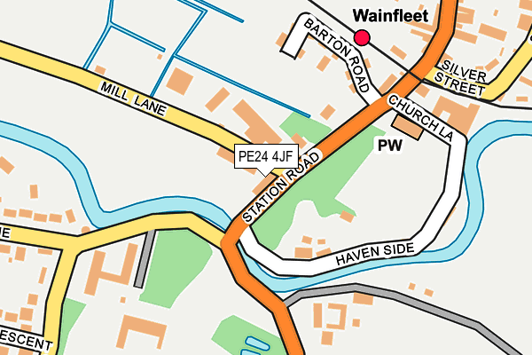 PE24 4JF map - OS OpenMap – Local (Ordnance Survey)