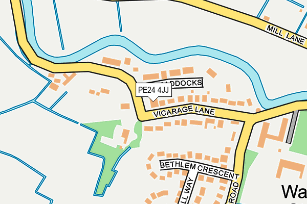 PE24 4JJ map - OS OpenMap – Local (Ordnance Survey)