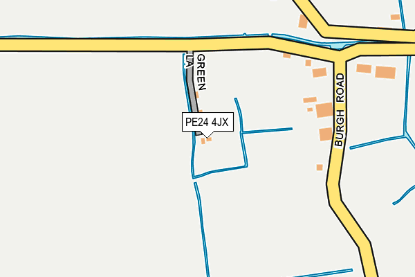 PE24 4JX map - OS OpenMap – Local (Ordnance Survey)