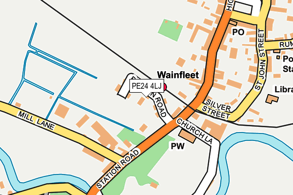 PE24 4LJ map - OS OpenMap – Local (Ordnance Survey)