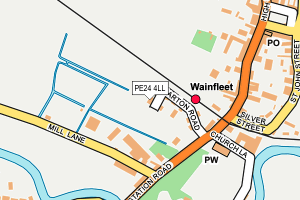 PE24 4LL map - OS OpenMap – Local (Ordnance Survey)