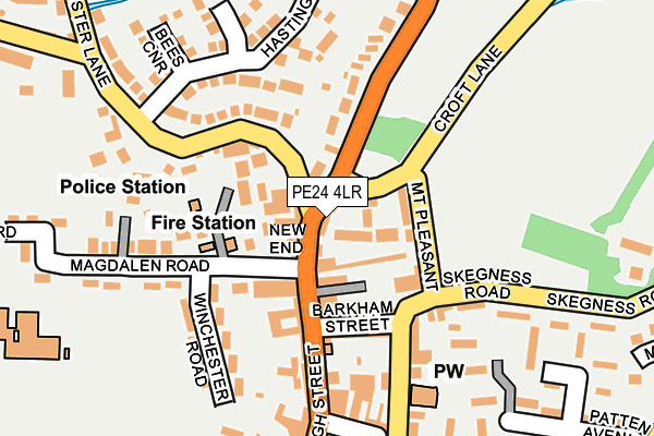 PE24 4LR map - OS OpenMap – Local (Ordnance Survey)