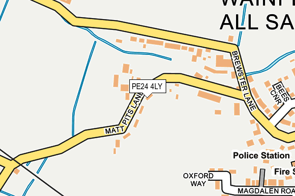 PE24 4LY map - OS OpenMap – Local (Ordnance Survey)