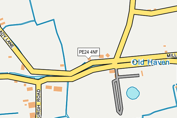 PE24 4NF map - OS OpenMap – Local (Ordnance Survey)