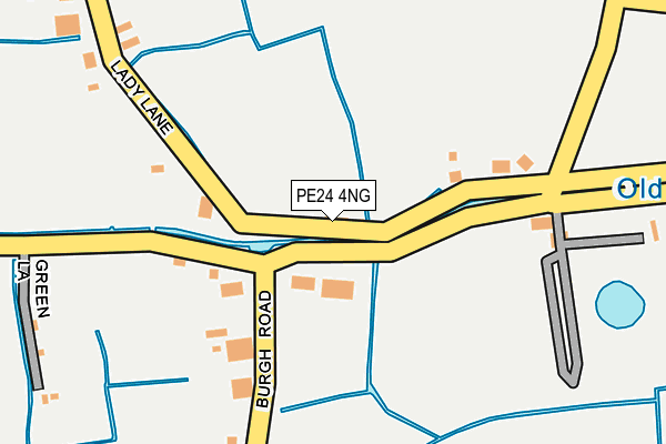 PE24 4NG map - OS OpenMap – Local (Ordnance Survey)