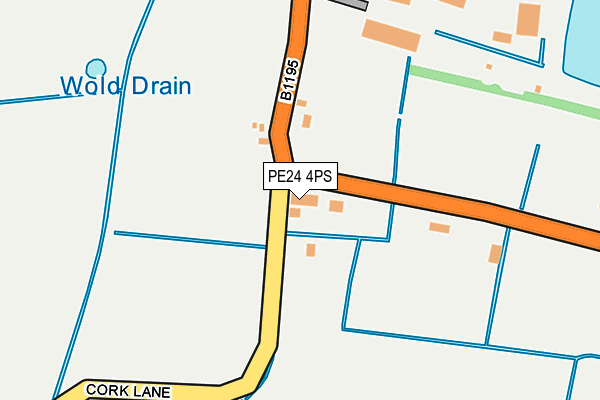 PE24 4PS map - OS OpenMap – Local (Ordnance Survey)
