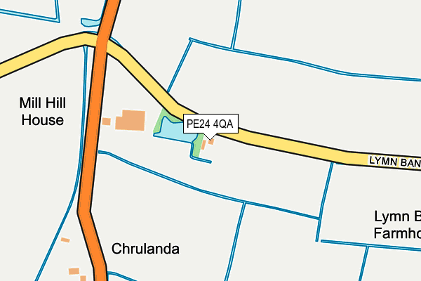 PE24 4QA map - OS OpenMap – Local (Ordnance Survey)
