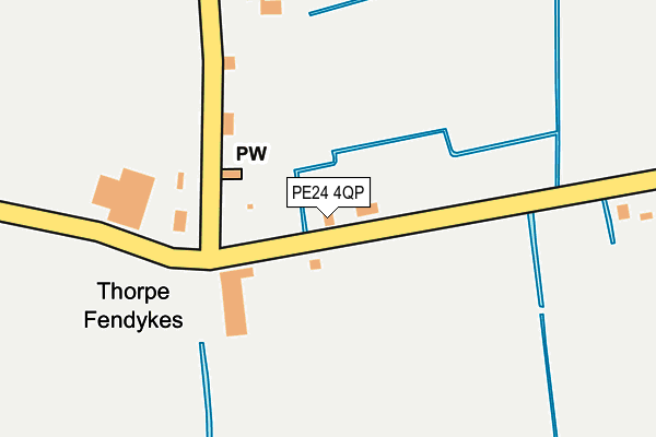 PE24 4QP map - OS OpenMap – Local (Ordnance Survey)
