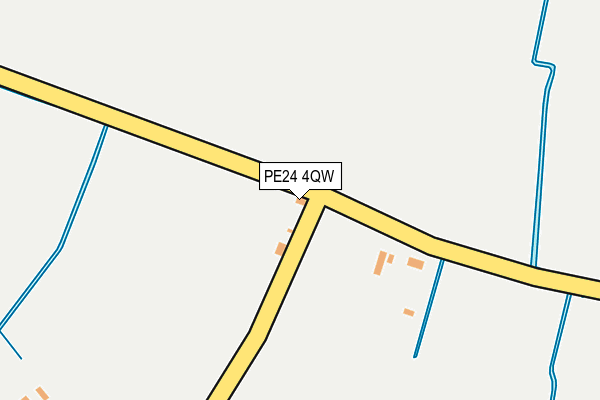 PE24 4QW map - OS OpenMap – Local (Ordnance Survey)