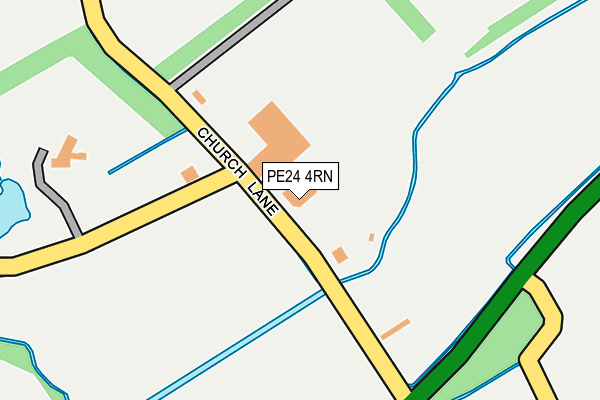 PE24 4RN map - OS OpenMap – Local (Ordnance Survey)