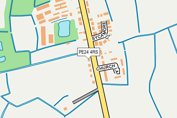 PE24 4RS map - OS OpenMap – Local (Ordnance Survey)