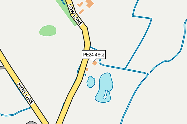 PE24 4SQ map - OS OpenMap – Local (Ordnance Survey)