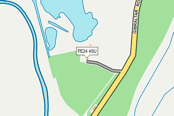 PE24 4SU map - OS OpenMap – Local (Ordnance Survey)