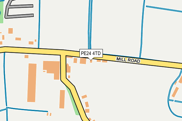 PE24 4TD map - OS OpenMap – Local (Ordnance Survey)