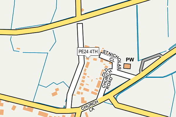 PE24 4TH map - OS OpenMap – Local (Ordnance Survey)