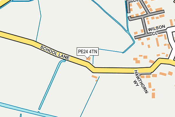 PE24 4TN map - OS OpenMap – Local (Ordnance Survey)