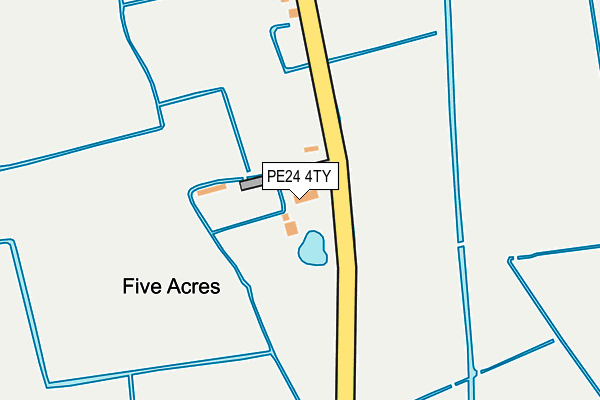 PE24 4TY map - OS OpenMap – Local (Ordnance Survey)