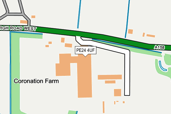 PE24 4UF map - OS OpenMap – Local (Ordnance Survey)