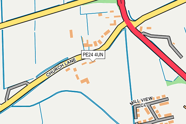 PE24 4UN map - OS OpenMap – Local (Ordnance Survey)