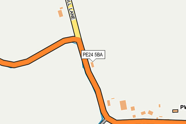 PE24 5BA map - OS OpenMap – Local (Ordnance Survey)