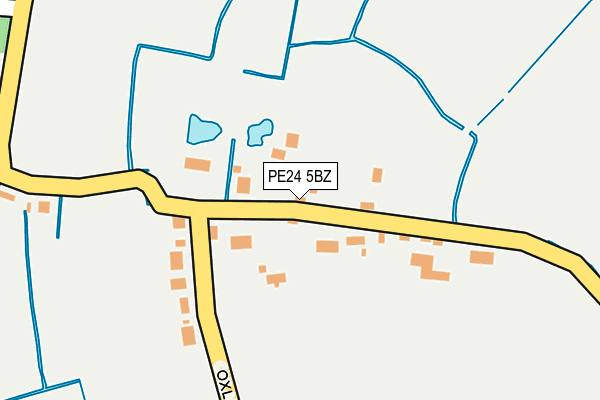 PE24 5BZ map - OS OpenMap – Local (Ordnance Survey)