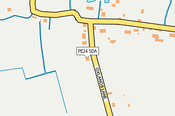 PE24 5DA map - OS OpenMap – Local (Ordnance Survey)