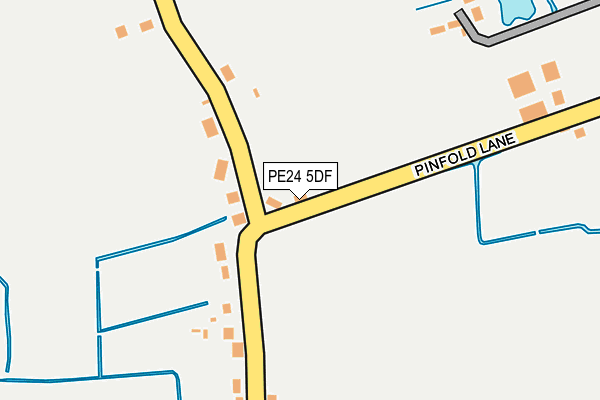 PE24 5DF map - OS OpenMap – Local (Ordnance Survey)