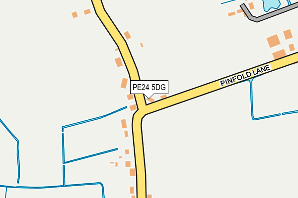 PE24 5DG map - OS OpenMap – Local (Ordnance Survey)